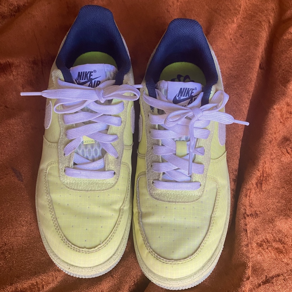 Youth Nike Air Force 1 Crater ‘Light Lemon Twist’